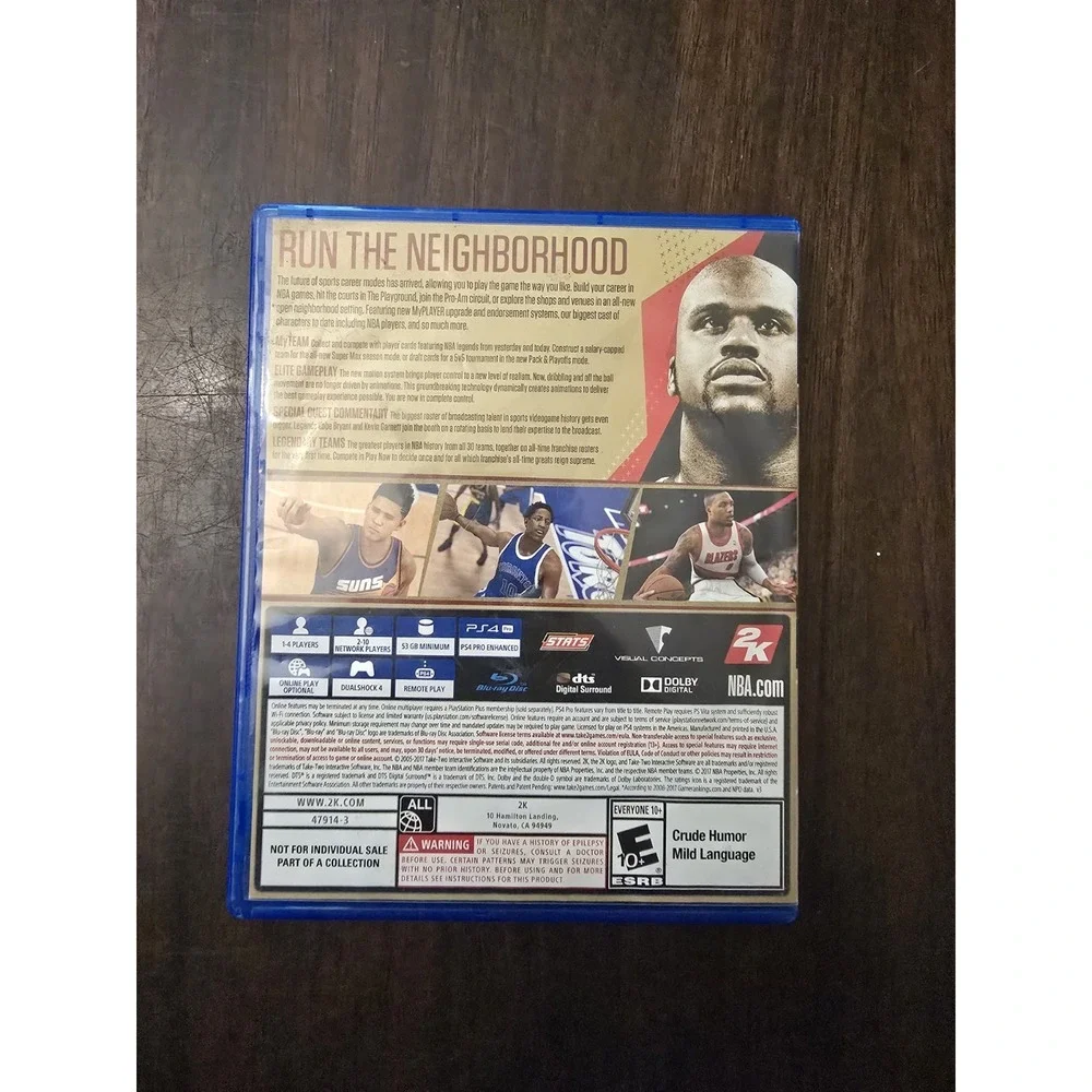 NBA 2K18 Legend Edition Gold Sony PlayStation 4 PS4 Game up Complete 1E